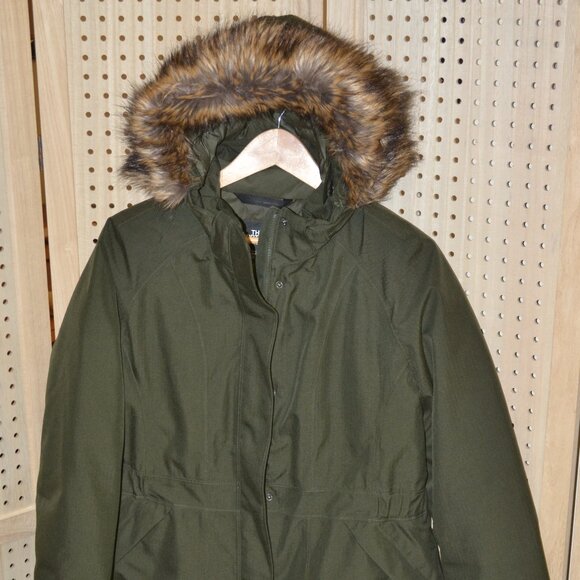 THE NORTH FACE Women Green Zip Front with Detachable Hood Size L - Picture 4 of 10